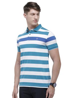 blue striped polo t-shirt - 17607709 - Standard Image - 2