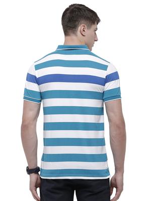 blue striped polo t-shirt - 17607709 - Standard Image - 3
