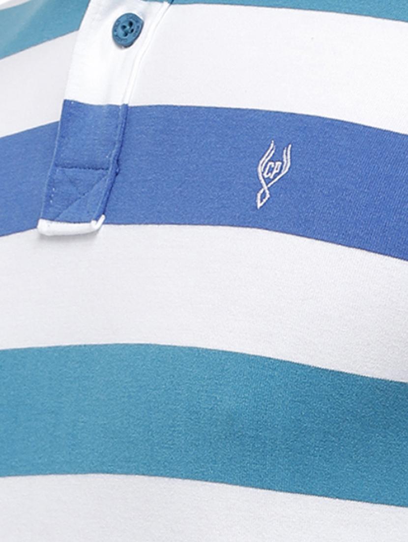 blue striped polo t-shirt - 17607709 - Zoom Image - 5