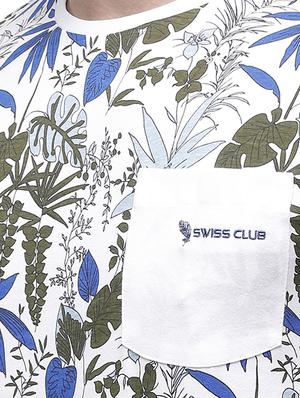 white printed pocket t-shirt - 17607711 - Standard Image - 5