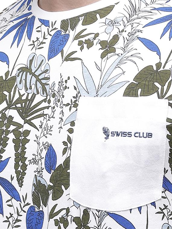 white printed pocket t-shirt - 17607711 - Zoom Image - 5