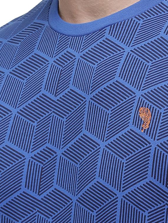 blue printed t-shirt - 17607716 - Zoom Image - 5