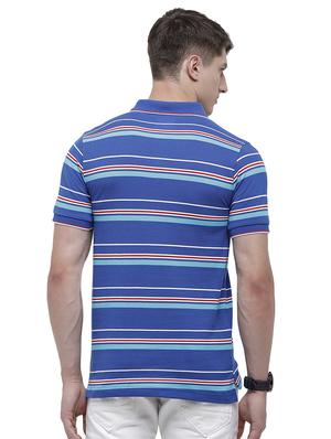 blue striped polo t-shirt - 17607724 - Standard Image - 3