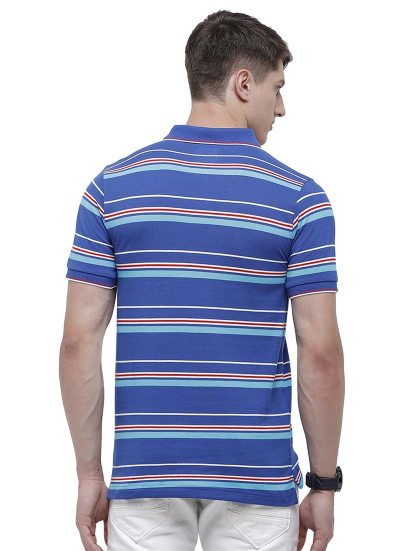 blue striped polo t-shirt - 17607724 - Zoom Image - 3