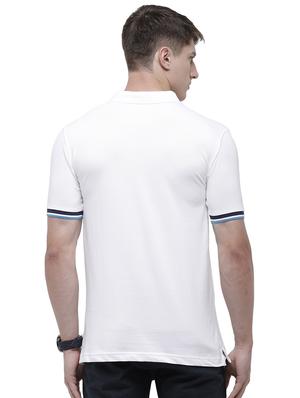 white solid polo t-shirt - 17607725 - Standard Image - 2