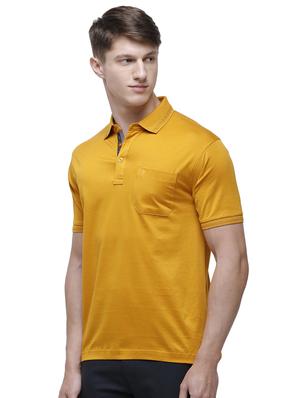 mustard solid polo t-shirt - 17607729 - Standard Image - 2