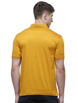 mustard solid polo t-shirt - 17607729 - Standard Image - 3