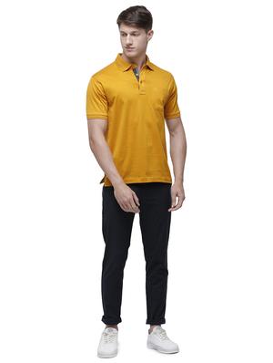 mustard solid polo t-shirt - 17607729 - Standard Image - 4