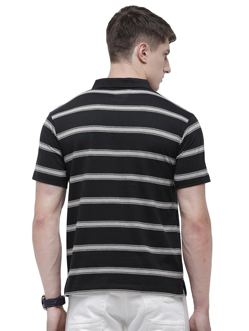 black striped polo t-shirt - 17607748 - Zoom Image - 3