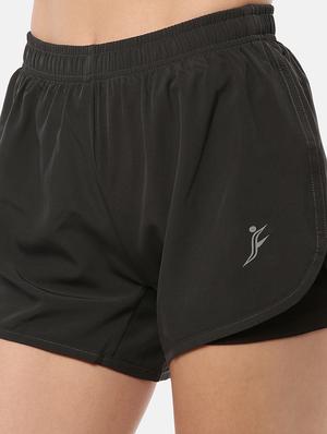 high rise sports shorts - 17608266 - Standard Image - 5