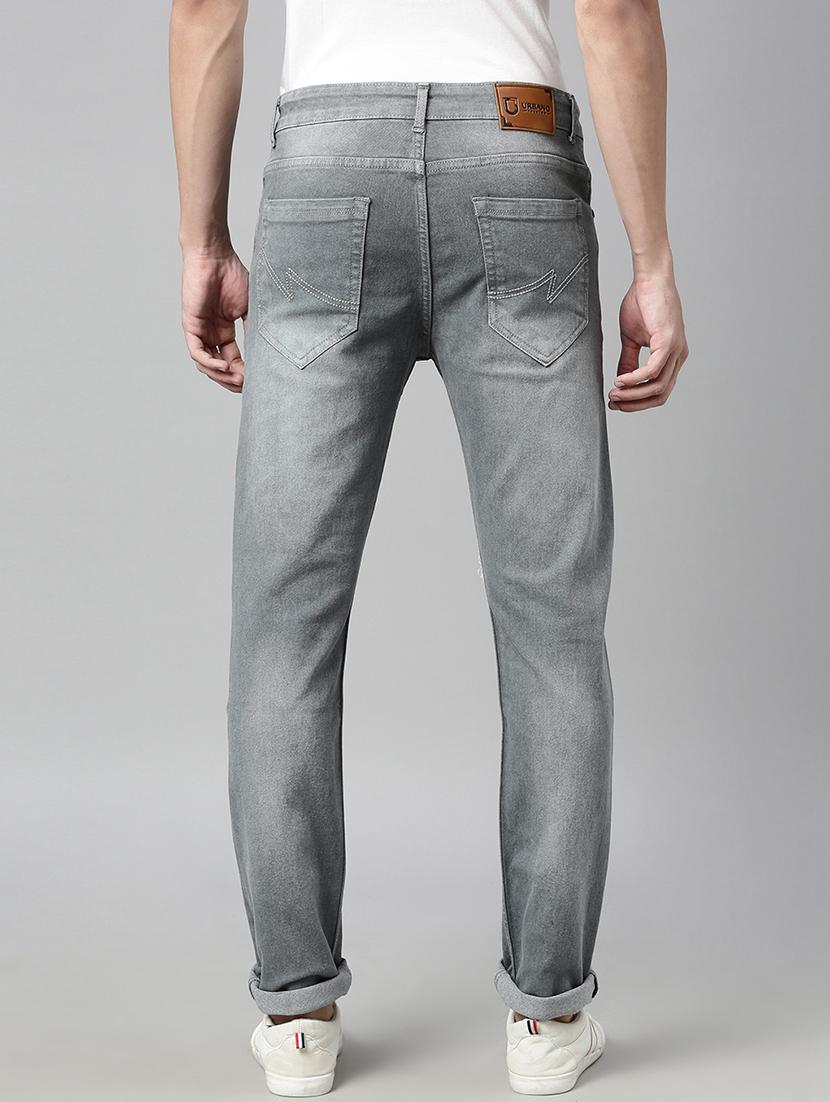 grey light washed slashed knee denim jeans - 17608354 - Zoom Image - 3