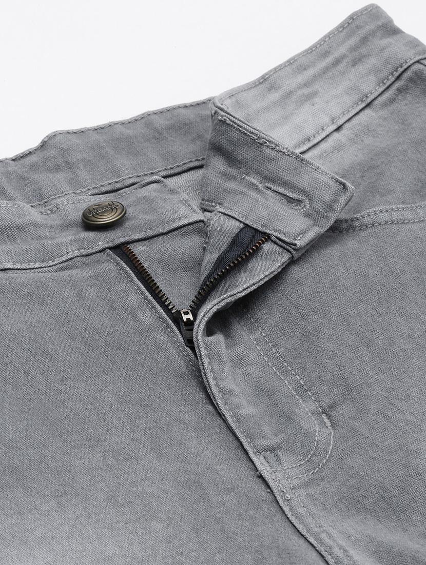 grey light washed slashed knee denim jeans - 17608354 - Zoom Image - 5