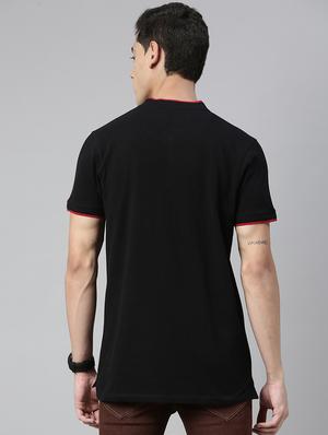 black solid t-shirt - 17608362 - Standard Image - 3