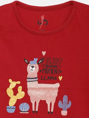 red cotton regular top - 17608389 - Standard Image - 3