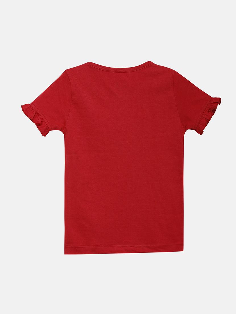 red cotton regular top - 17608389 - Zoom Image - 2