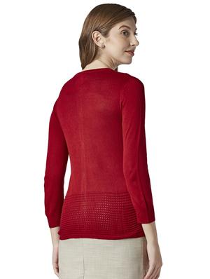 v-neck solid cardigan - 17608566 - Standard Image - 3