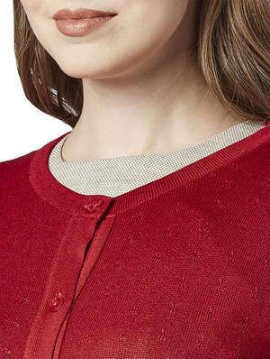 v-neck solid cardigan - 17608566 - Standard Image - 5
