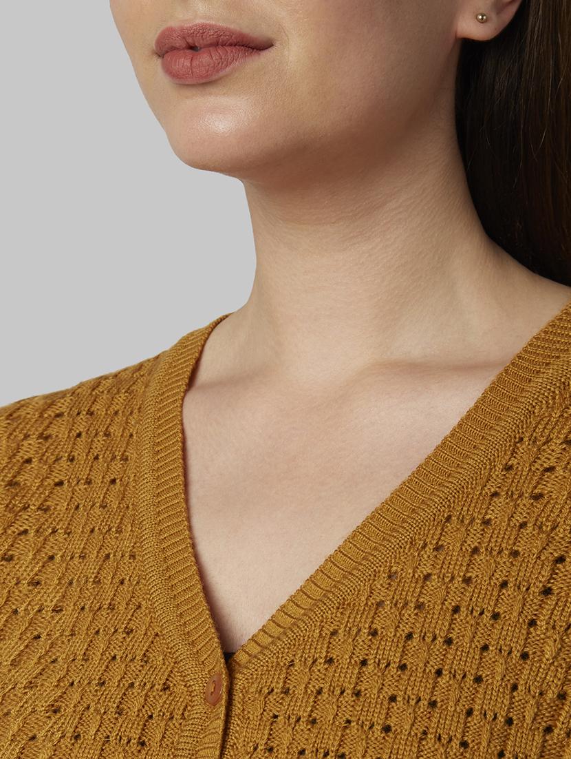 v-neck textured cardigan - 17608587 - Zoom Image - 5