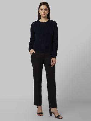 blue acrylic regular pullover - 17608604 - Standard Image - 4