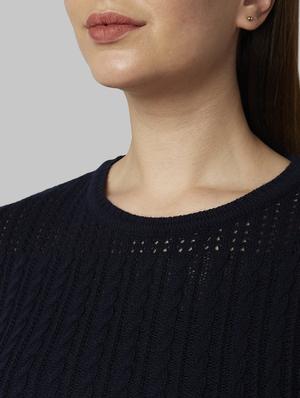 blue acrylic regular pullover - 17608604 - Standard Image - 5