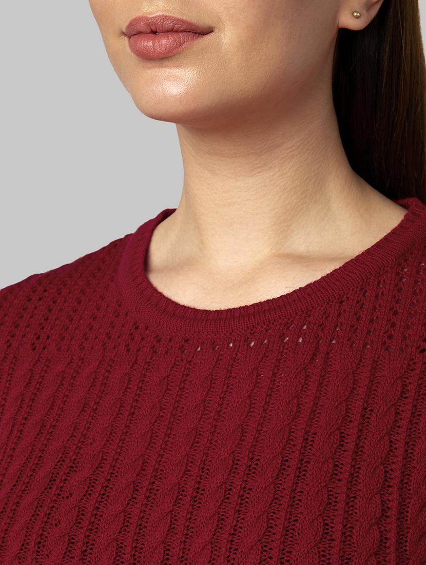 blue acrylic regular pullover - 17608605 - Zoom Image - 5
