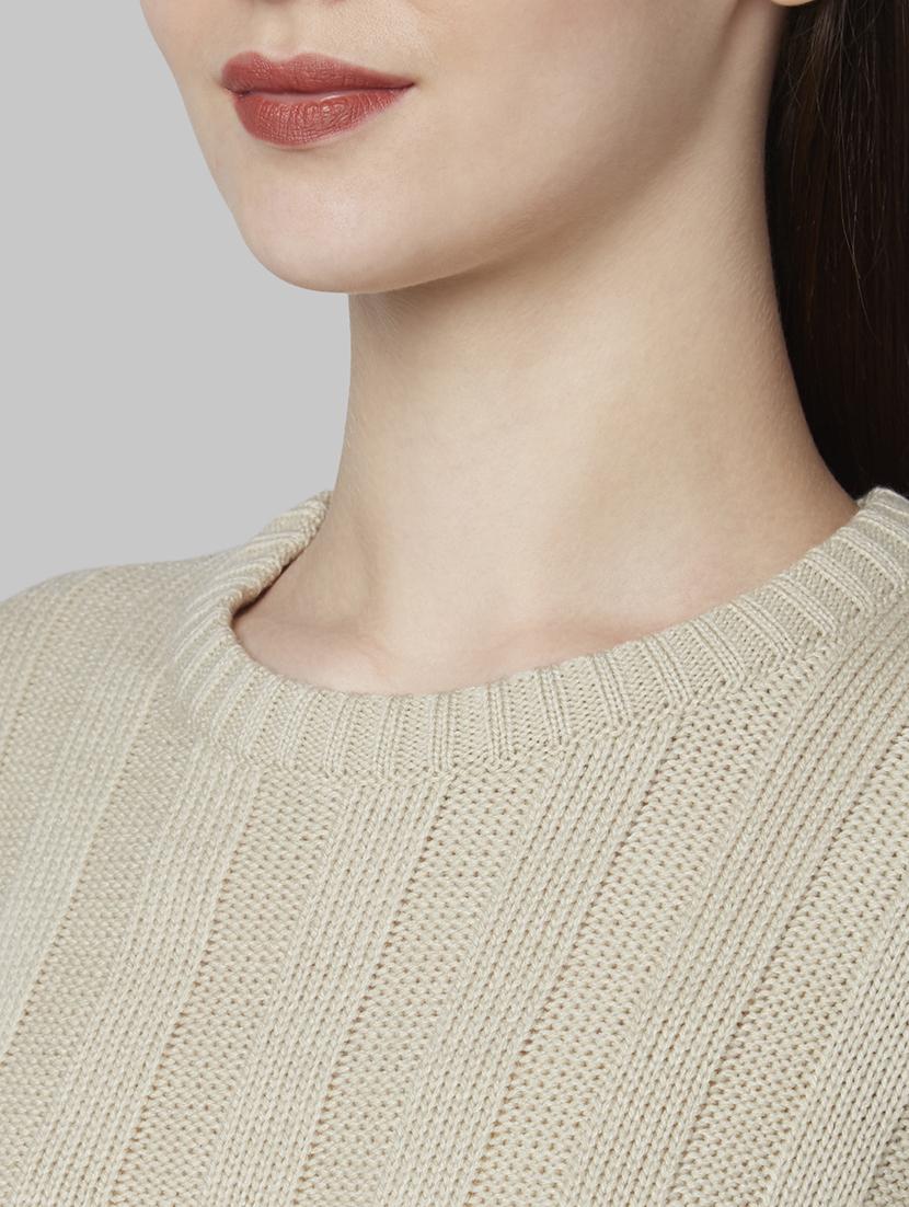round neck solid pullover - 17608629 - Zoom Image - 5