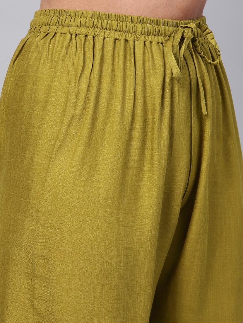 green rayon kurta sharara set - 17608679 - Zoom Image - 5