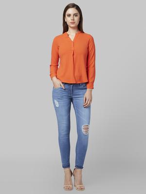 mid rise distressed jeans - 17608755 - Standard Image - 4