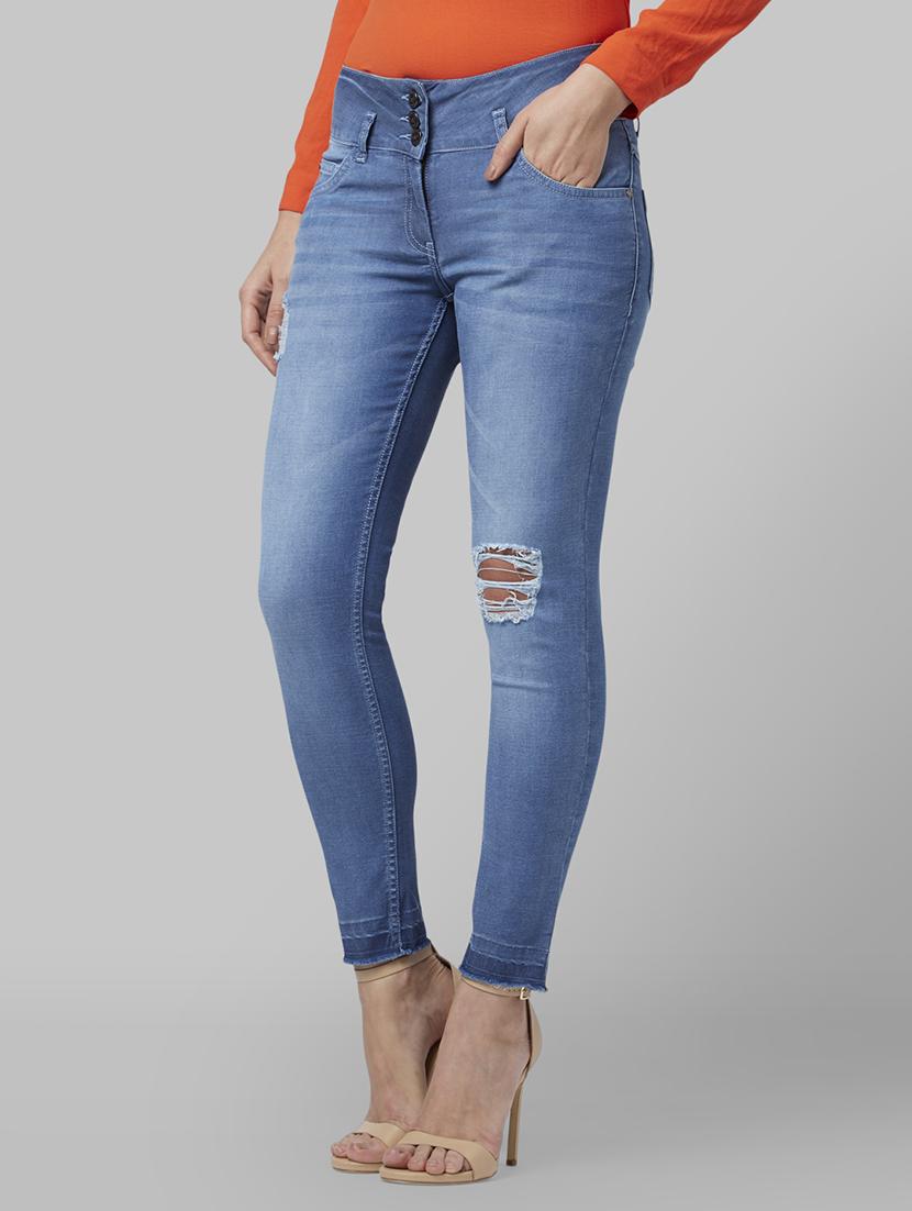 mid rise distressed jeans - 17608755 - Zoom Image - 2