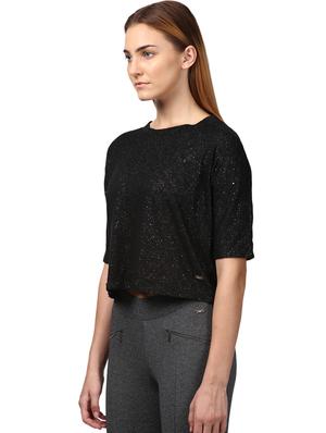 black polyester regular tee - 17608962 - Standard Image - 2