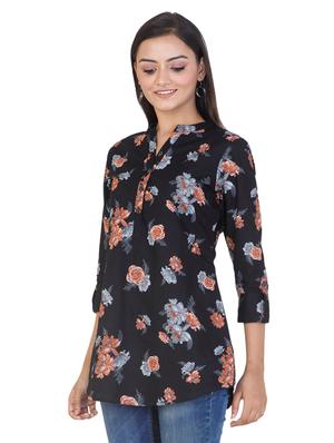 black cotton regular tunic - 17609079 - Standard Image - 2