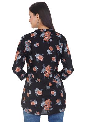 black cotton regular tunic - 17609079 - Standard Image - 3
