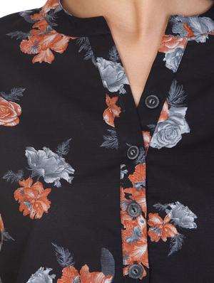 black cotton regular tunic - 17609079 - Standard Image - 5