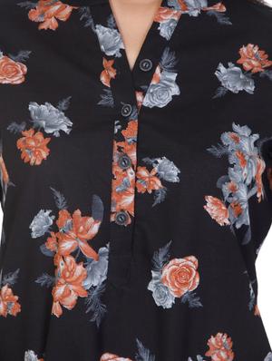 black cotton regular tunic - 17609079 - Standard Image - 6