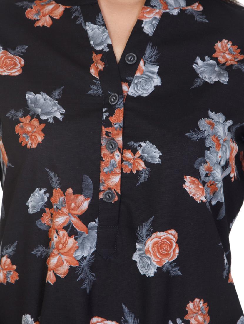 black cotton regular tunic - 17609079 - Zoom Image - 6