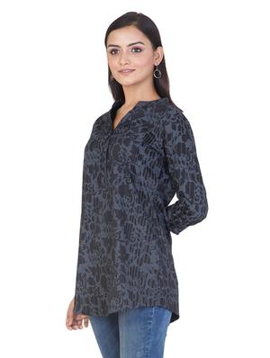 black cotton regular tunic - 17609080 - Standard Image - 2