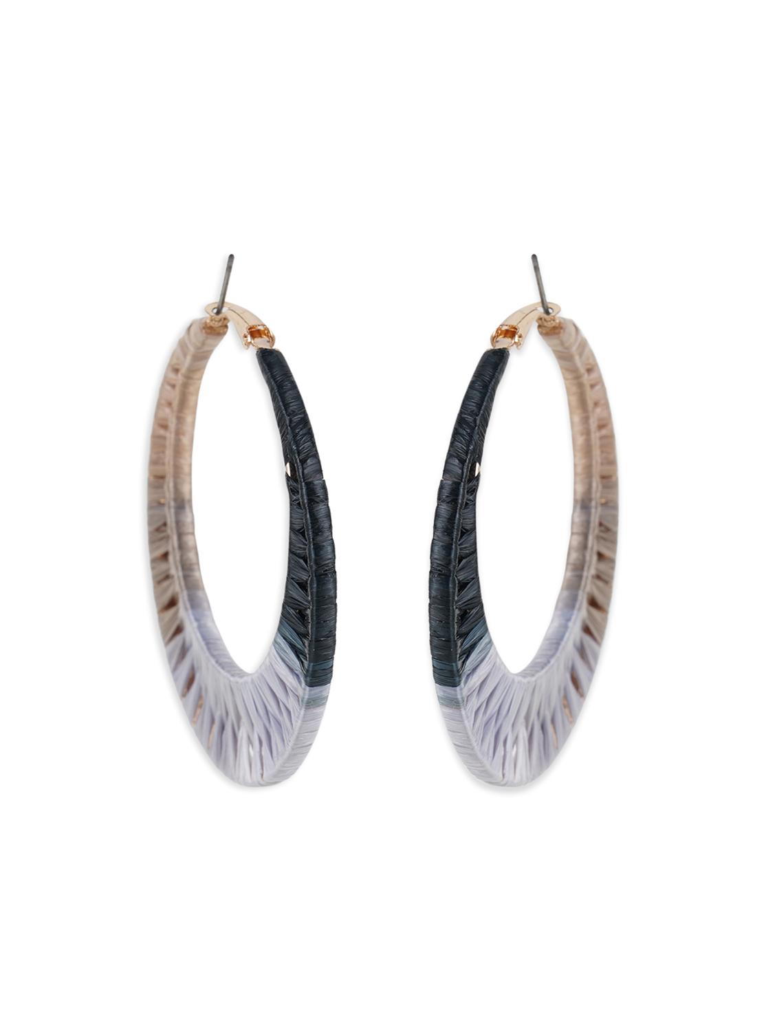 multi colored brass hoop earrings - 17610314 - Zoom Image - 1