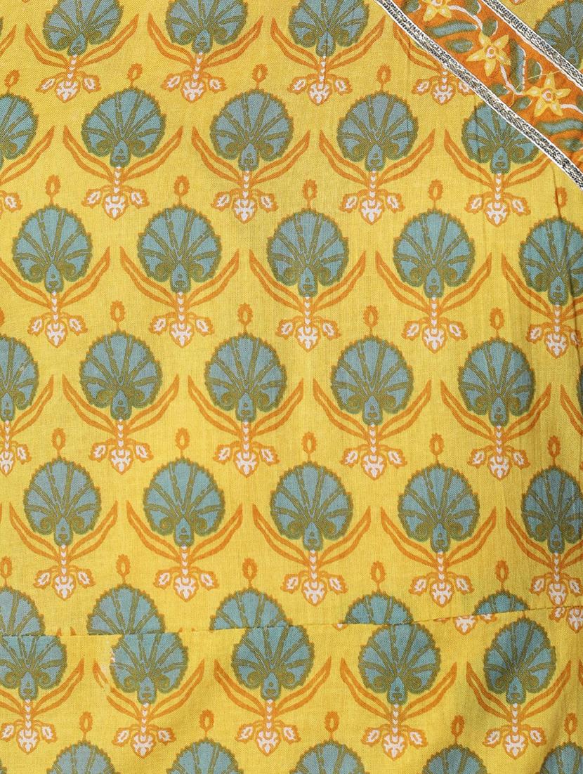 printed angrakha kurta - 17610822 - Zoom Image - 5
