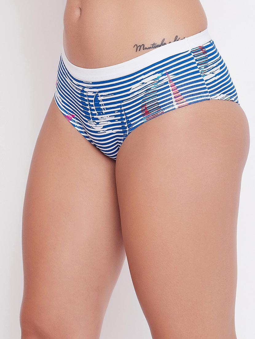 blue cotton hipster panty - 17610881 - Zoom Image - 2