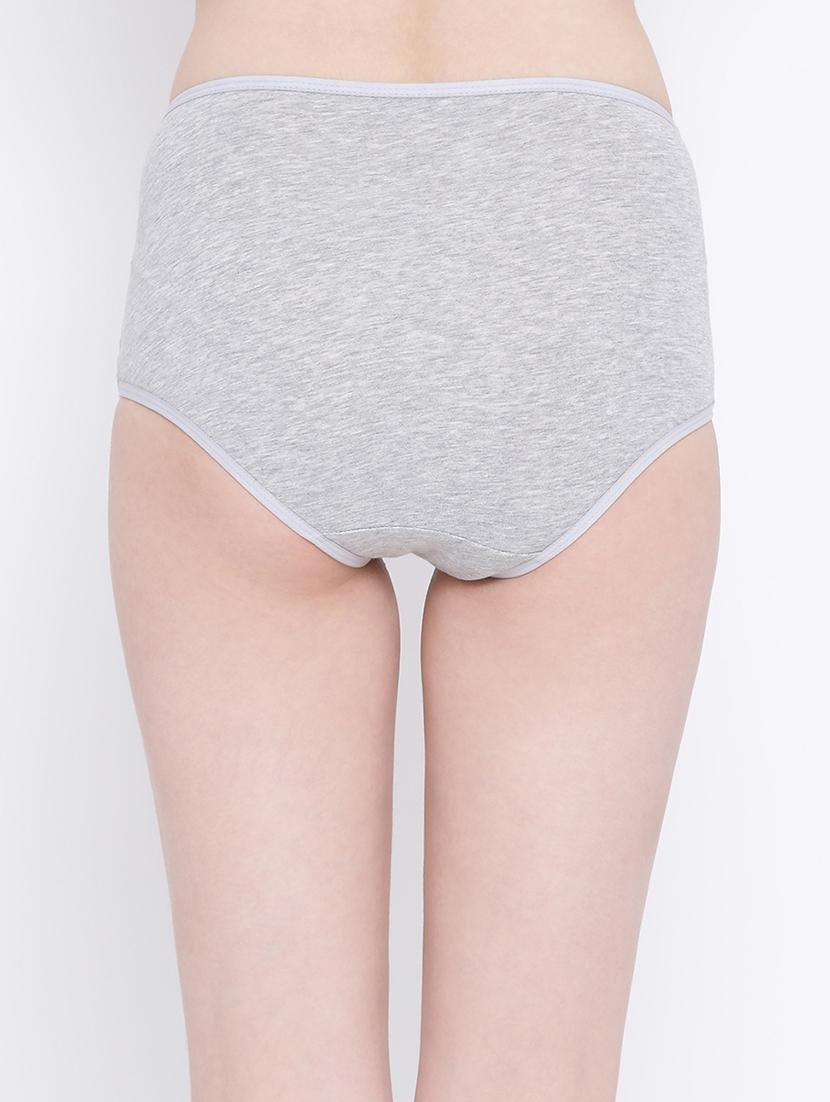 grey cotton hipster panty - 17610912 - Zoom Image - 4