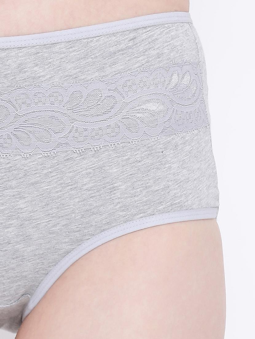 grey cotton hipster panty - 17610912 - Zoom Image - 5