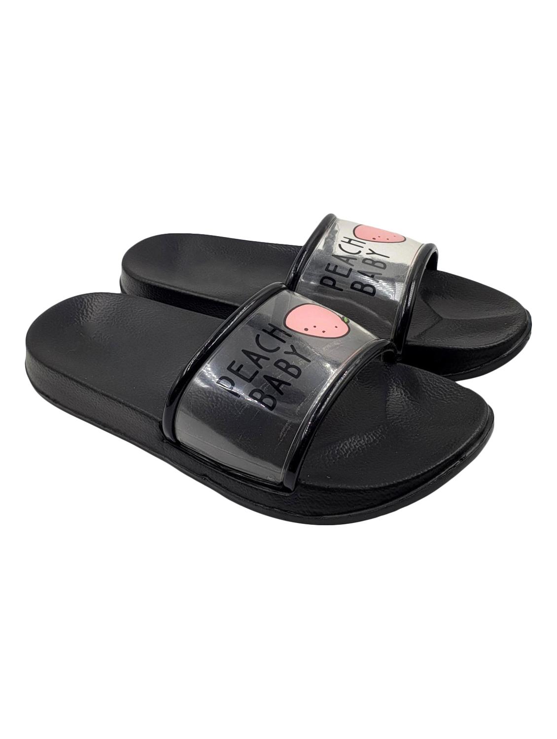 black slip on flip flop - 17611065 - Zoom Image - 2