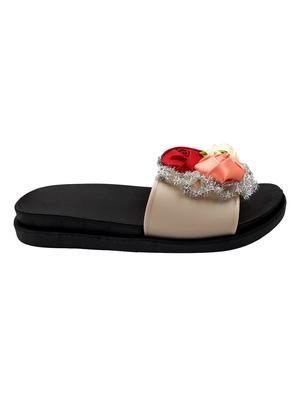 white slip on flip flop - 17611085 - Standard Image - 3