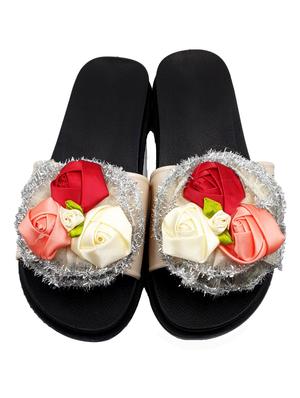 white slip on flip flop - 17611085 - Standard Image - 4