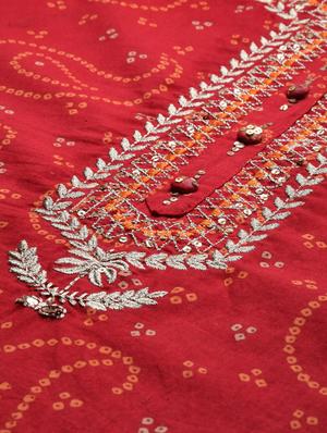 bandhani kurta sharara set - 17611252 - Standard Image - 4
