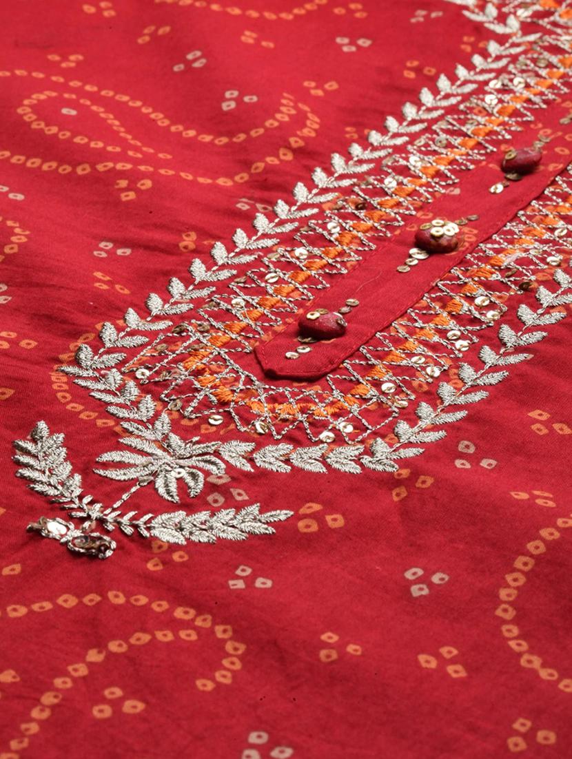 bandhani kurta sharara set - 17611252 - Zoom Image - 4