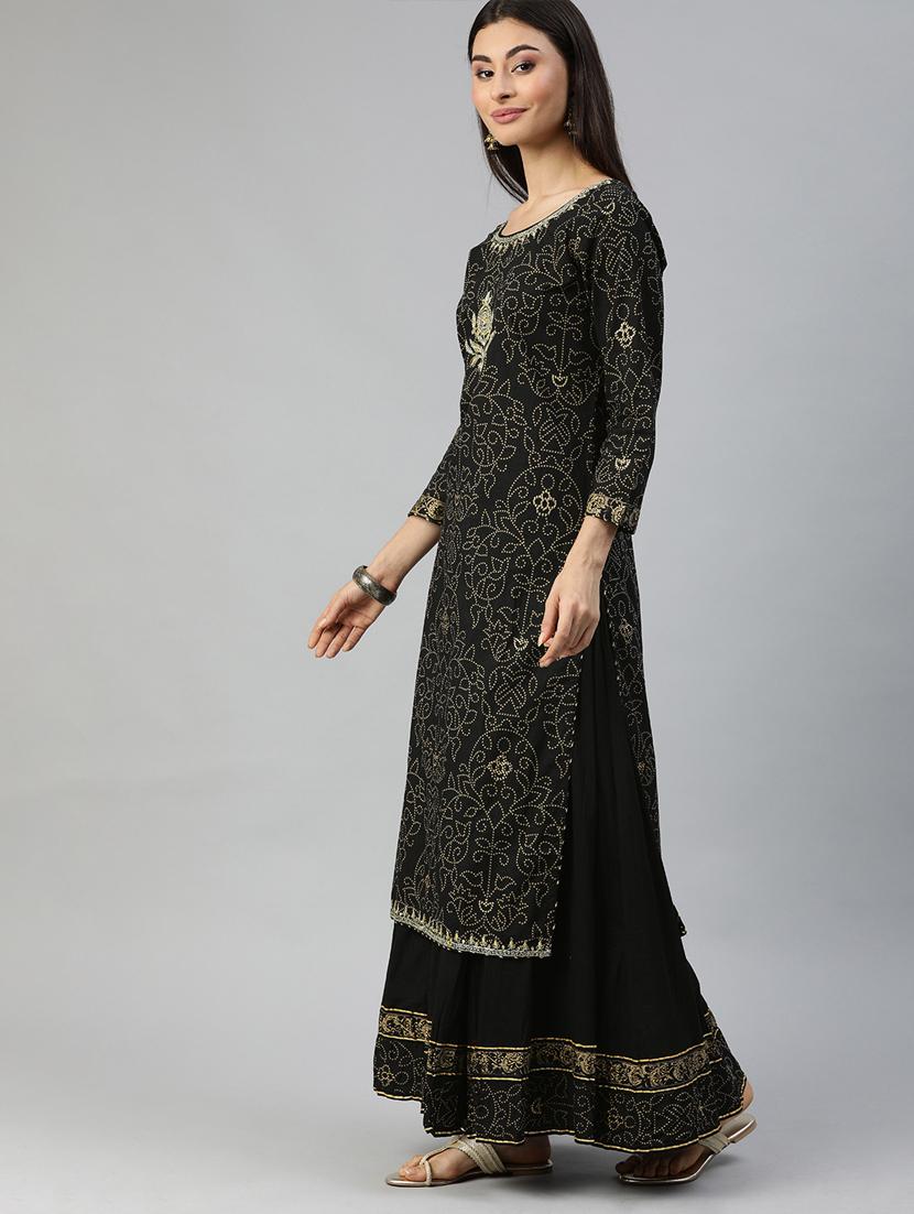 printed kurta sharara set - 17611256 - Zoom Image - 2