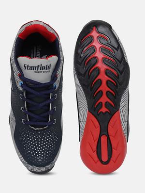 blue lace up sneaker - 17611273 - Standard Image - 4