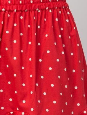 high rise polka dot flared skirt - 17611282 - Standard Image - 5