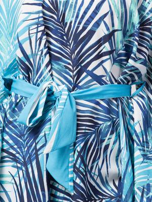 tie front tropical kaftan - 17611283 - Standard Image - 5